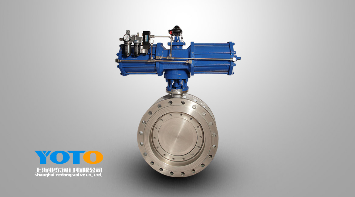 气动三偏心硬密封蝶阀